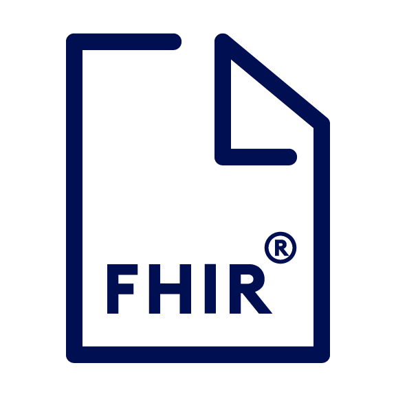 FHIR in dunkleblau