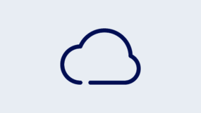 Wolke blau