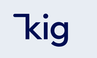 dunkelblauer Schriftzug KIG