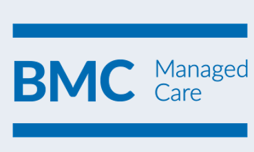Blauer Schriftzug BMC Managed Care